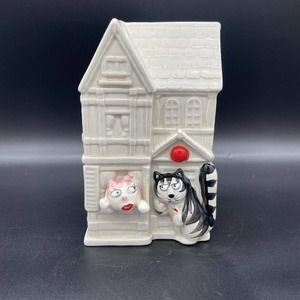 Takahashi Piggy Bank Japan Tom Cat Row House Coin Bank 1970’s San Francisco